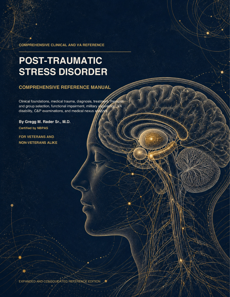 Cover of Post-Traumatic Stress Disorder Comprehensive Reference Manual by Gregg M. Rader Sr., MD